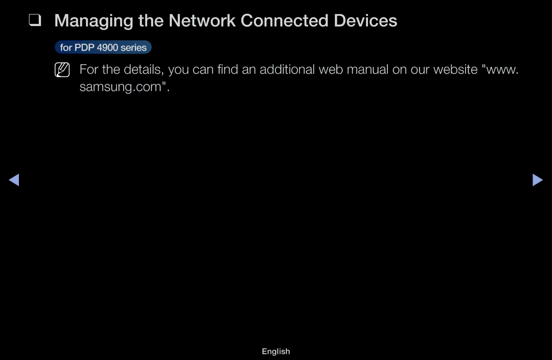 Samsung UA60F6100AMXSQ, UA55F6100AMXSQ manual Managing the Network Connected Devices 