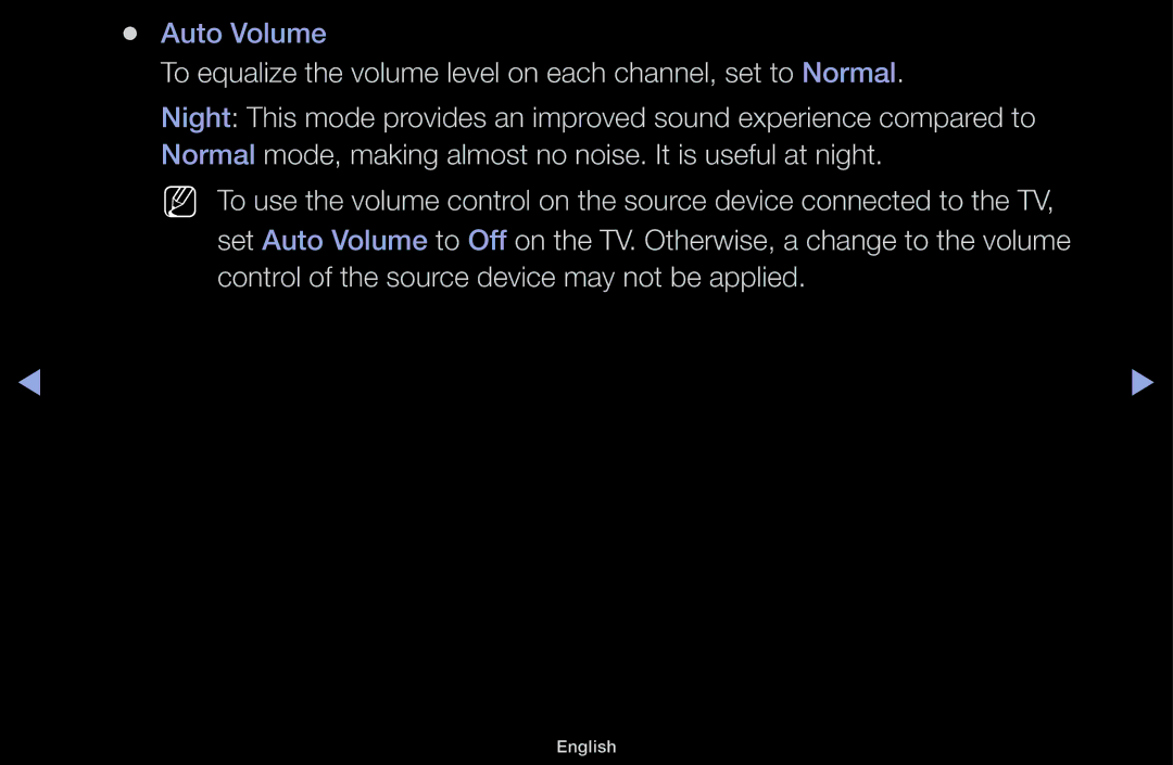 Samsung UA55F6100AMXSQ, UA60F6100AMXSQ manual Auto Volume 