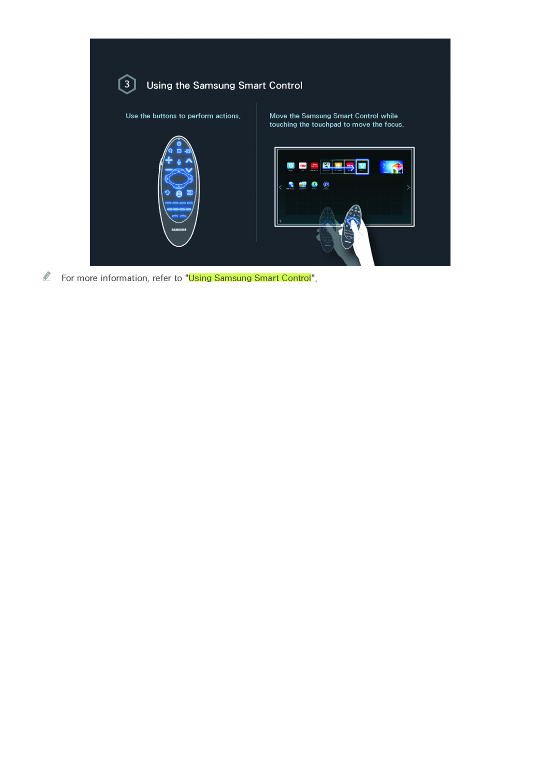 Samsung UA55HU9000RXZN, UA65HU9000RXSK, UA78HU9000RXZN, UA65HU9000RXMM, UA78HU9000RXUM manual Using the Samsung Smart Control 