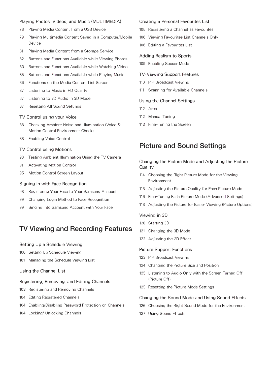 Samsung UA55HU9000RXEG, UA65HU9000RXSK, UA78HU9000RXZN, UA65HU9000RXMM, UA78HU9000RXUM manual TV Viewing and Recording Features 