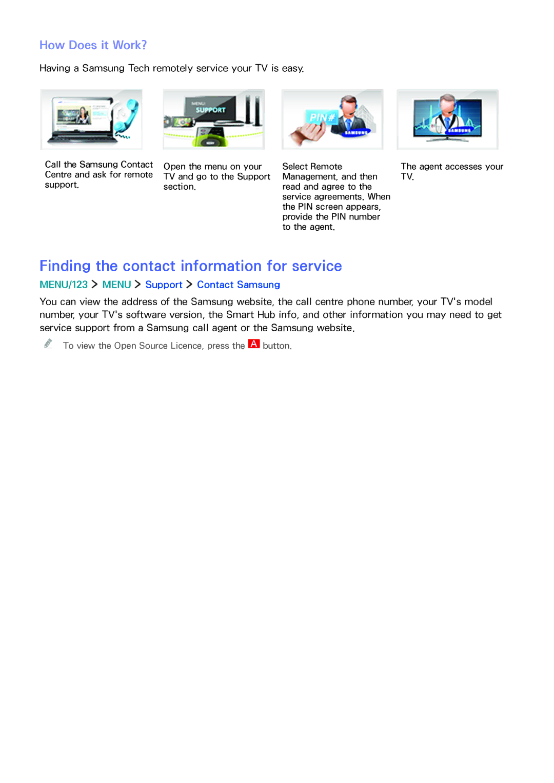 Samsung UA65JS9000KXSK, UA65JS9000KXZN, UA88JS9500KXXV manual Finding the contact information for service, How Does it Work? 