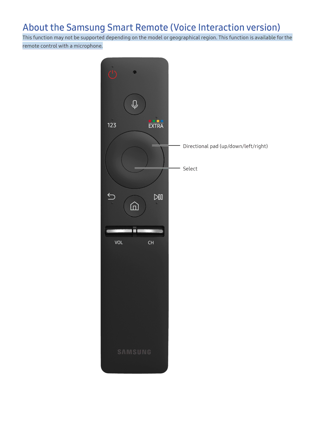 Samsung UA65KU6500KXXV, UA65KS9500KXZN, UA65KU7350KXZN manual About the Samsung Smart Remote Voice Interaction version 