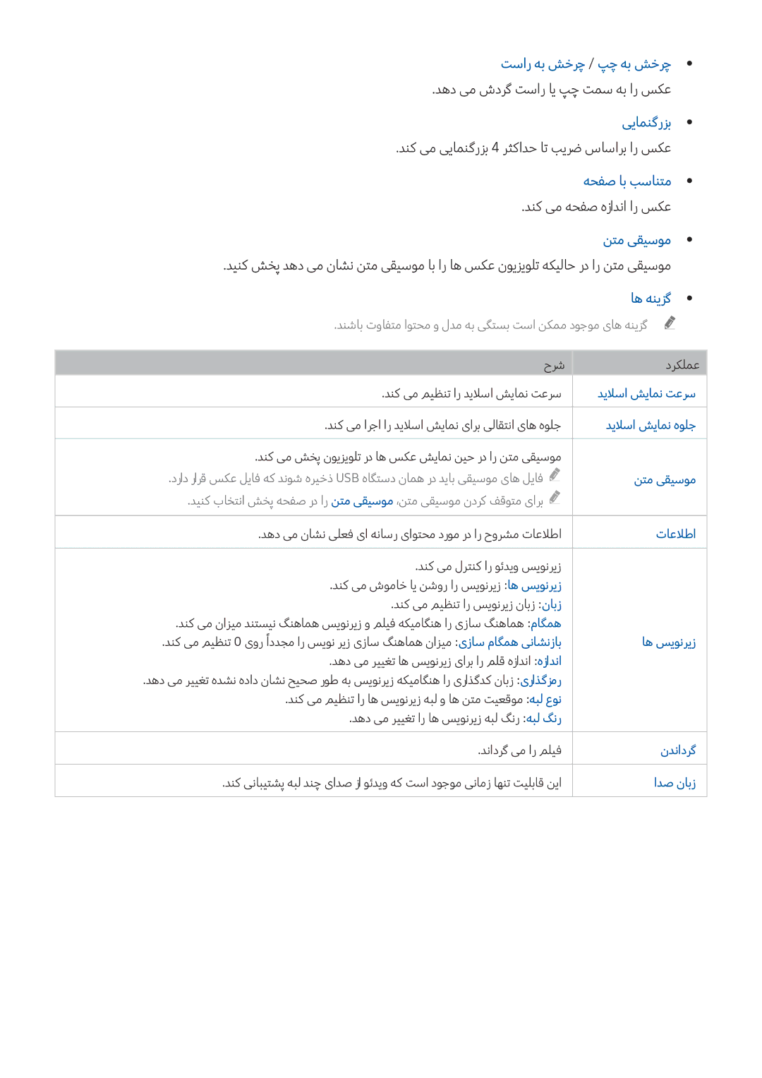 Samsung UA40KU7000RXUM, UA65KS9500KXZN, UA65KU7350KXZN, UA60KS8000KXZN manual تسار هب شخرچ / پچ هب شخرچ, ییامنگرزب, نتم یقیسوم 