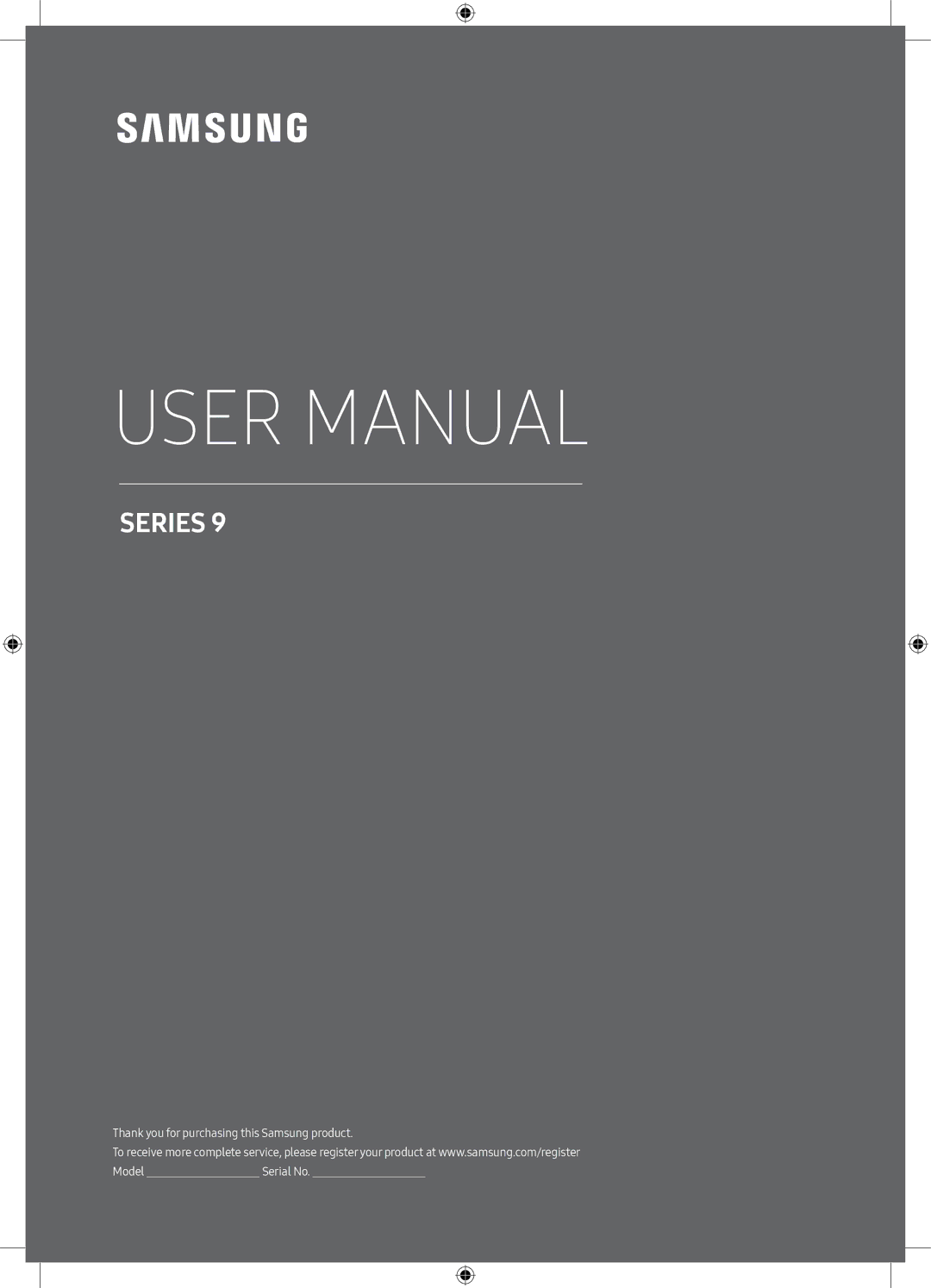 Samsung UA55MU9000KXXV, UA65MU9000KXXV manual Series 