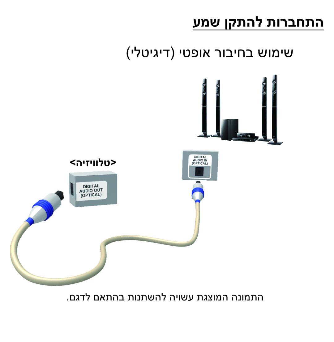 Samsung UA75ES9000RXZN manual עמש ןקתהל תורבחתה 