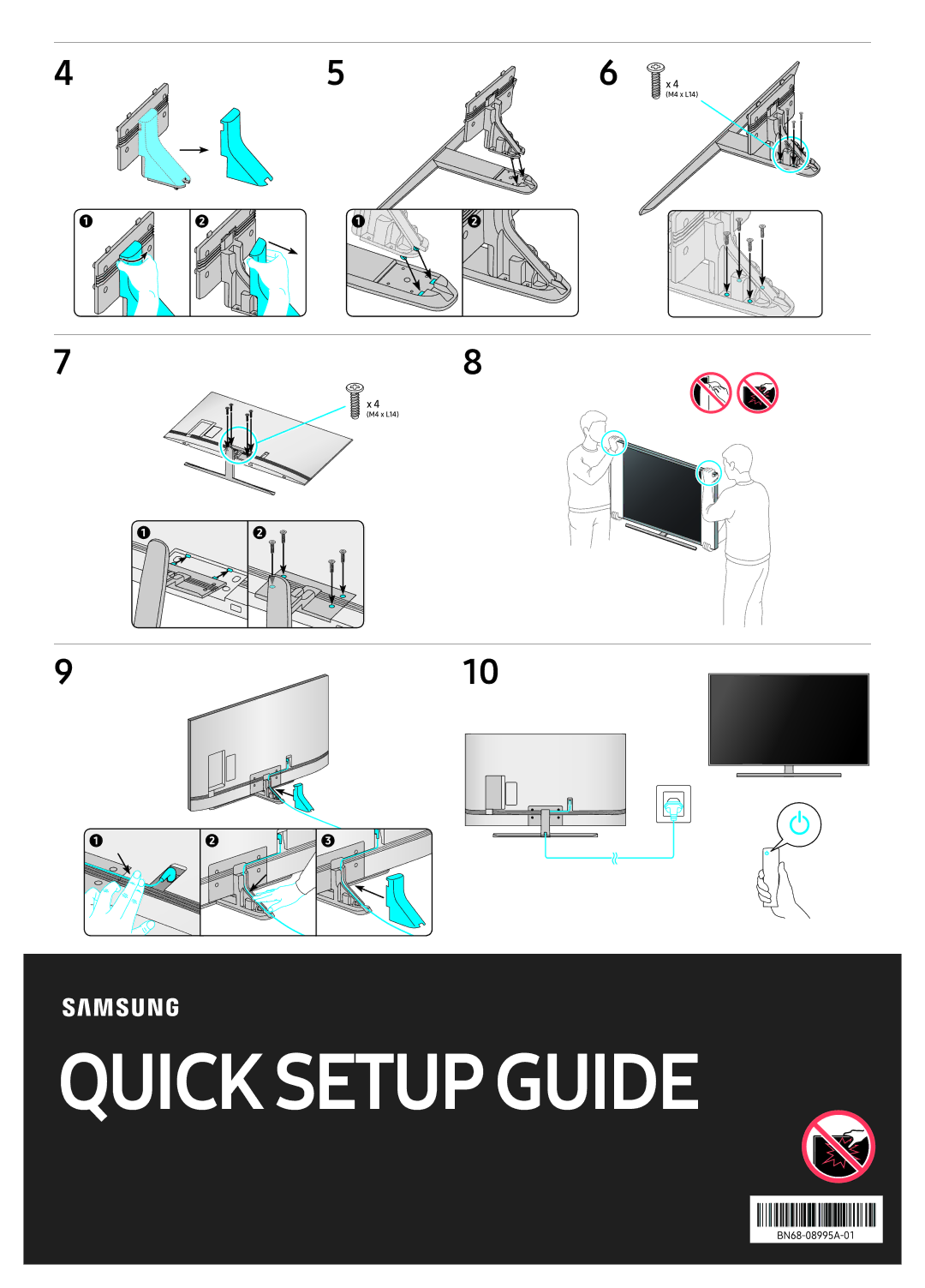 Samsung UA65NU7100KXXV, UA55NU7100KXXV, UA82NU8000KXXV, QA65Q8CNAKXXV, QA75Q9FNAKXXV, UA43NU7400KXXV manual Manual 