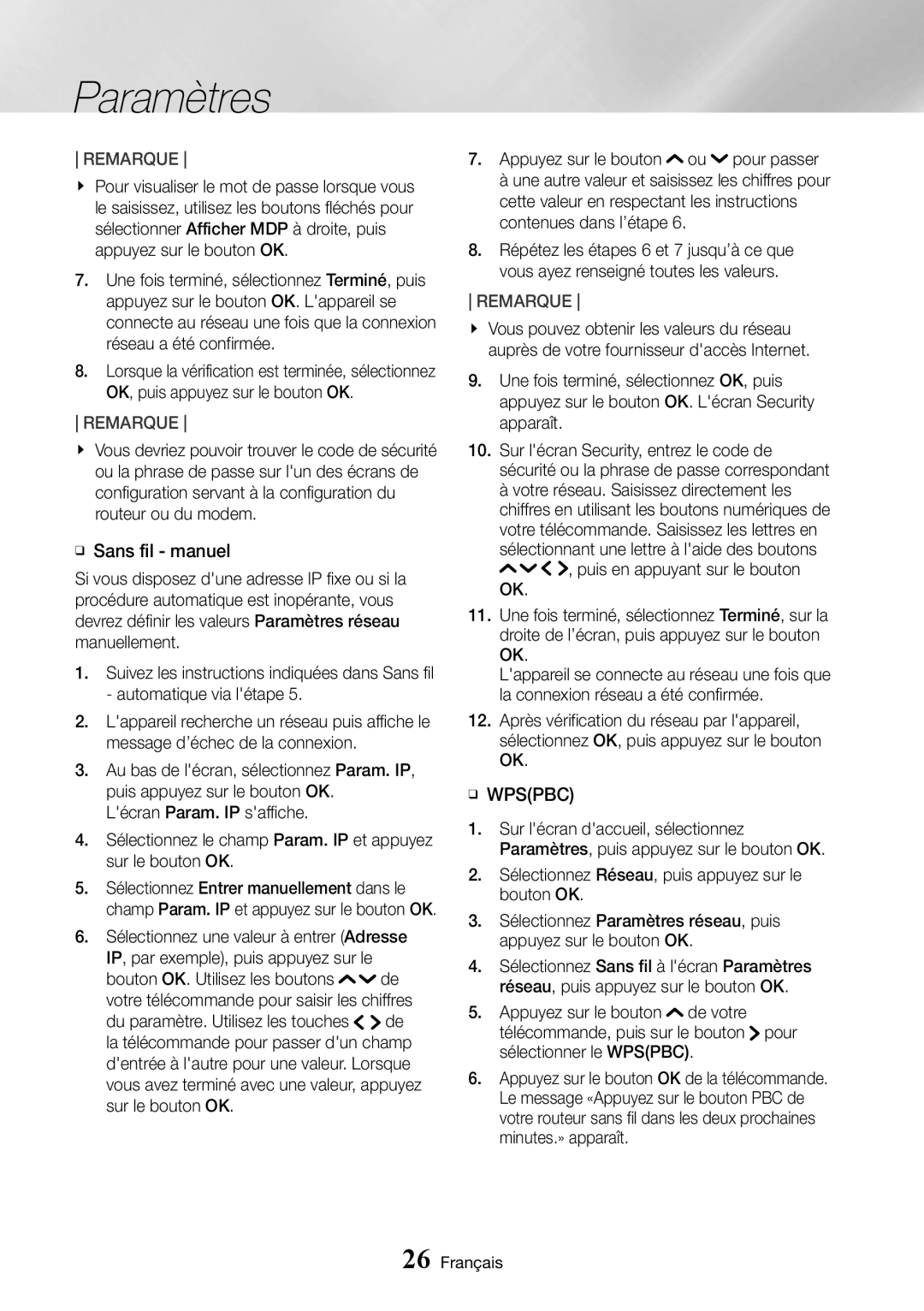 Samsung UBD-K8500/ZF manual ĞĞ Wpspbc 