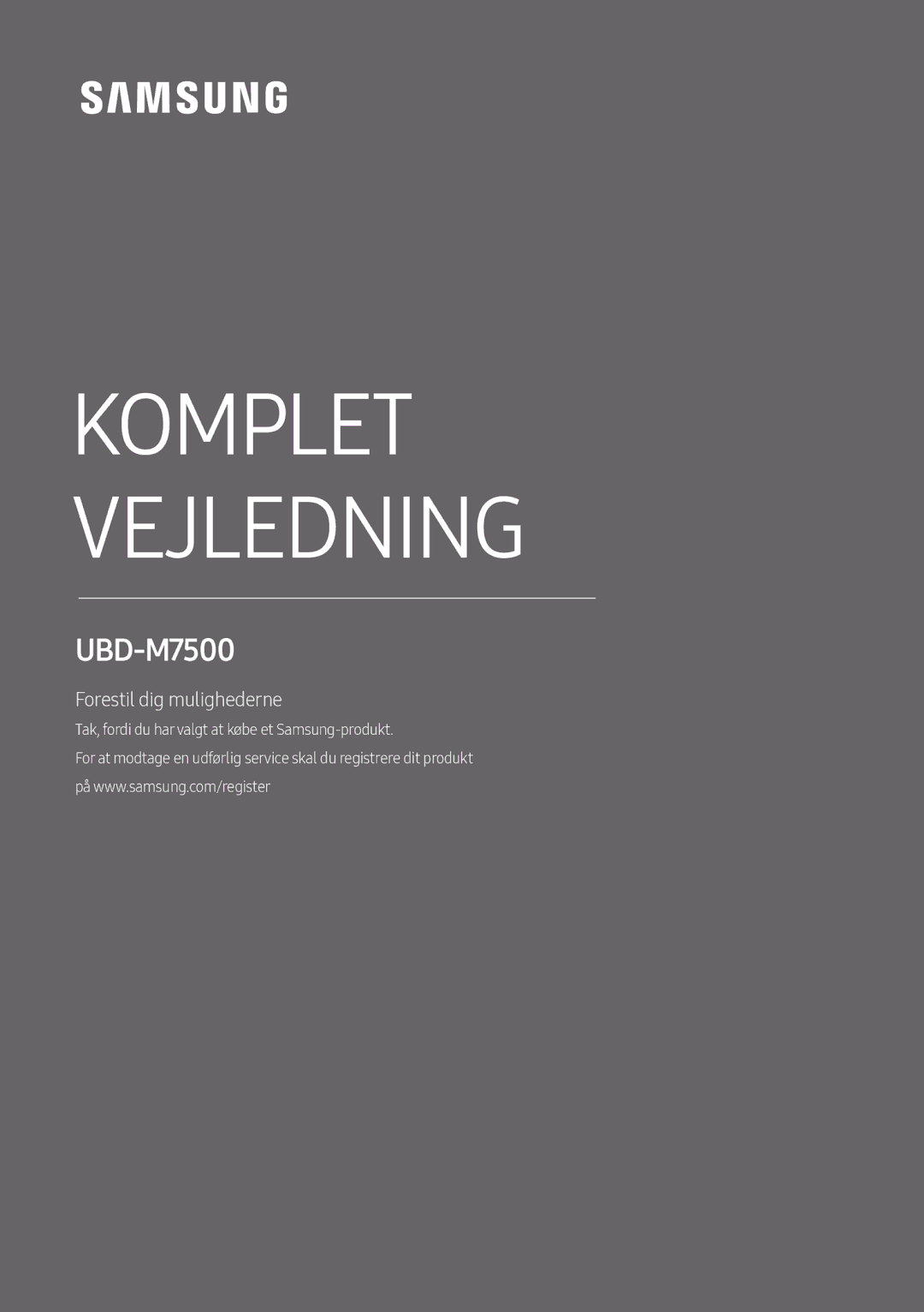 Samsung UBD-M7500/XE manual 