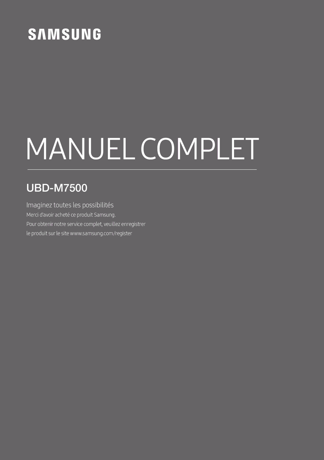 Samsung UBD-M7500/ZF manual 