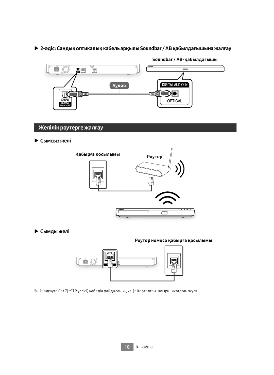 Samsung UBD-M8500/RU Желілік роутерге жалғау, Сымсыз желі, Сымды желі, Қабырға қосылымы, Роутер немесе қабырға қосылымы 