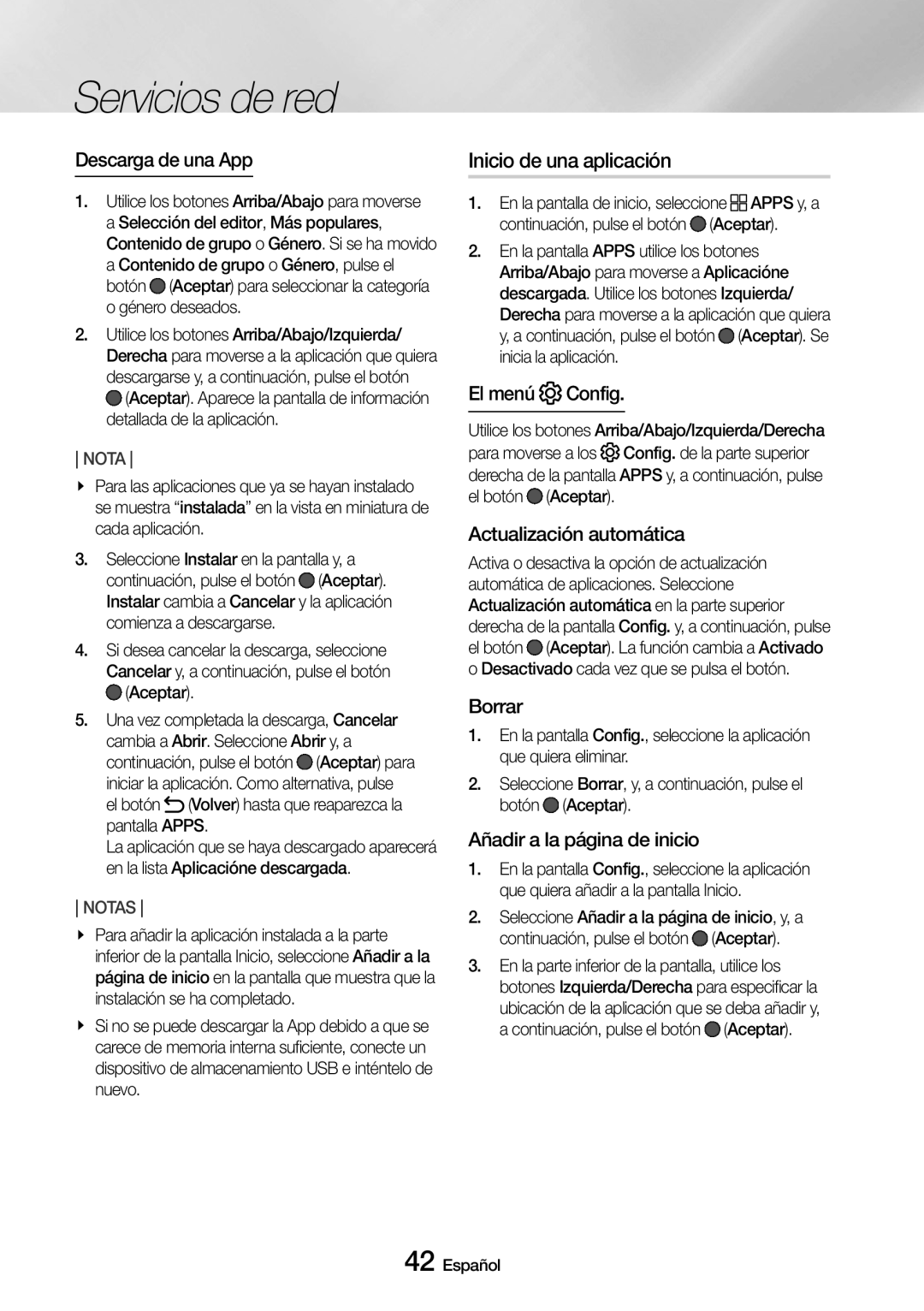 Samsung UBD-M9500/ZF manual Inicio de una aplicación 