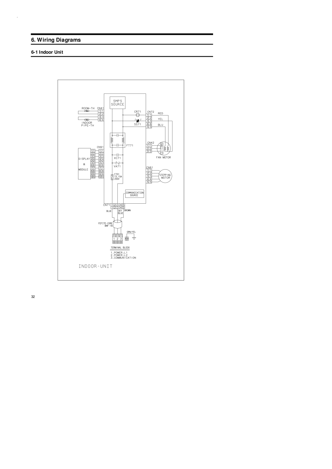 Samsung UD18B1C2, UD26B1C2, AD18B1C09, AD26B1C13 service manual Indoor Unit 