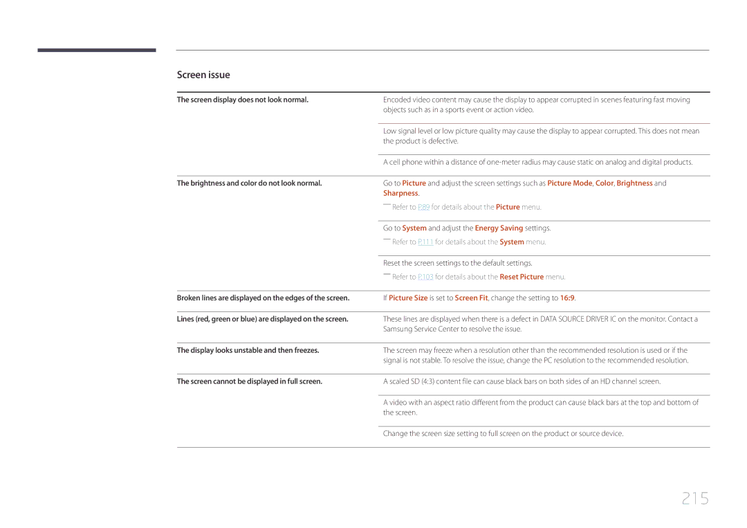 Samsung UD55C, UD46C user manual 215, Sharpness 