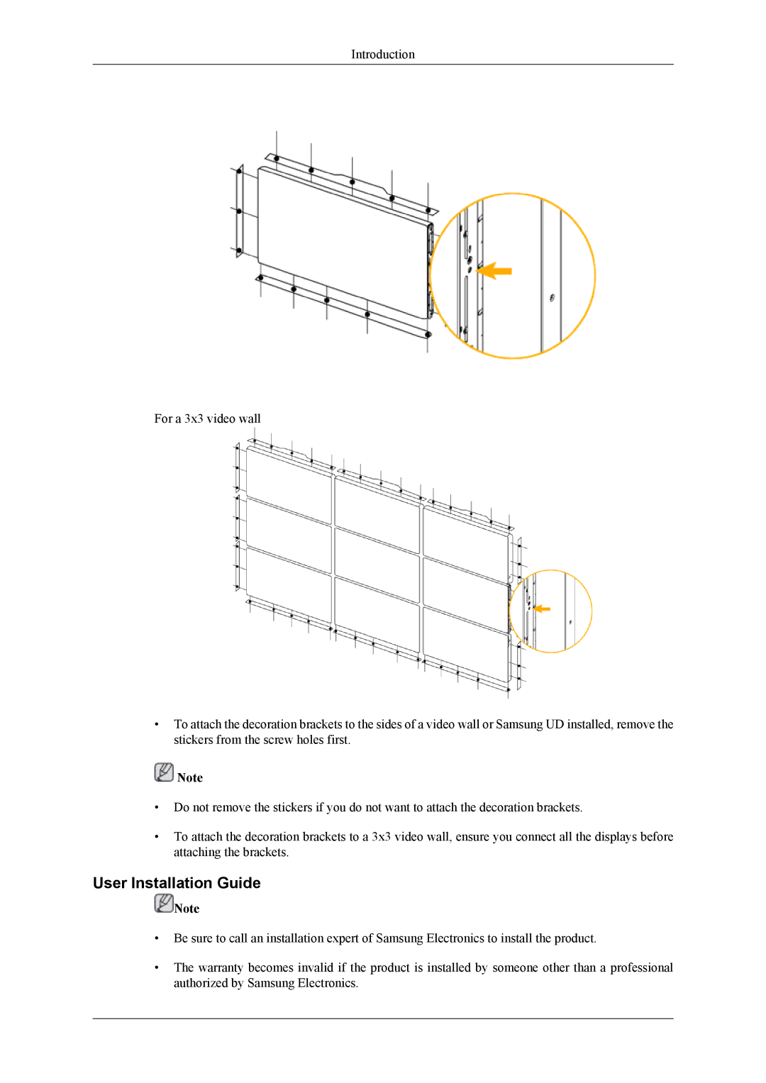 Samsung UD55A, UD46A user manual User Installation Guide 