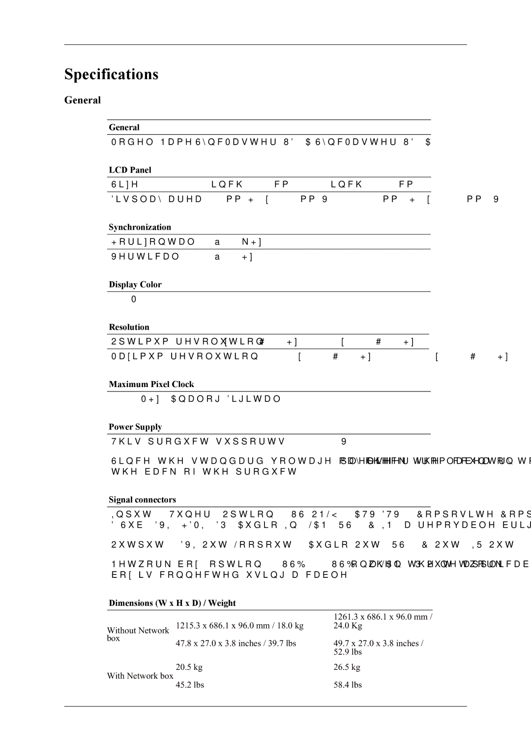 Samsung UD55A, UD46A user manual General 