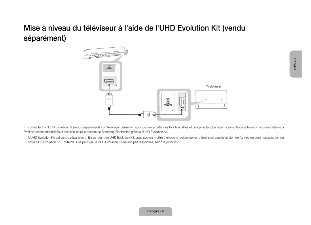 Samsung UE105S9WALXZF manual Français 