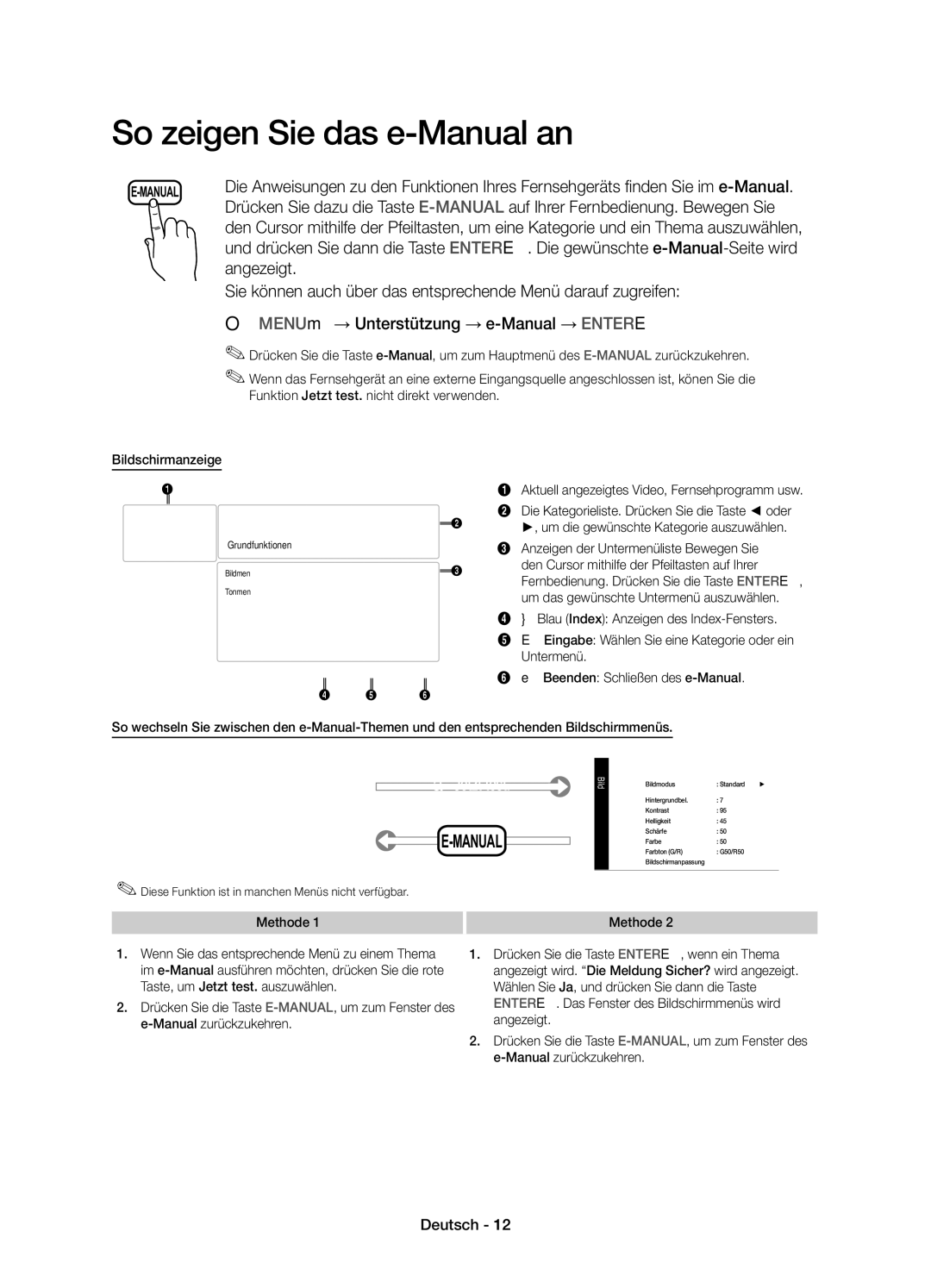 Samsung UE19D4000NWXZF, UE19D4010NWXZF manual Angezeigt, Aktuell angezeigtes Video, Fernsehprogramm usw 