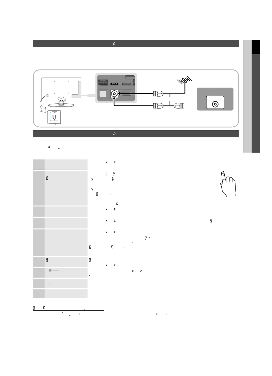 Samsung UE22C4000PWXBT, UE22C4010PWXBT, UE26C4000PWXBT, UE22C4000PWXRU manual Ühendamine antenniga, Isehäälestus algseadistus 