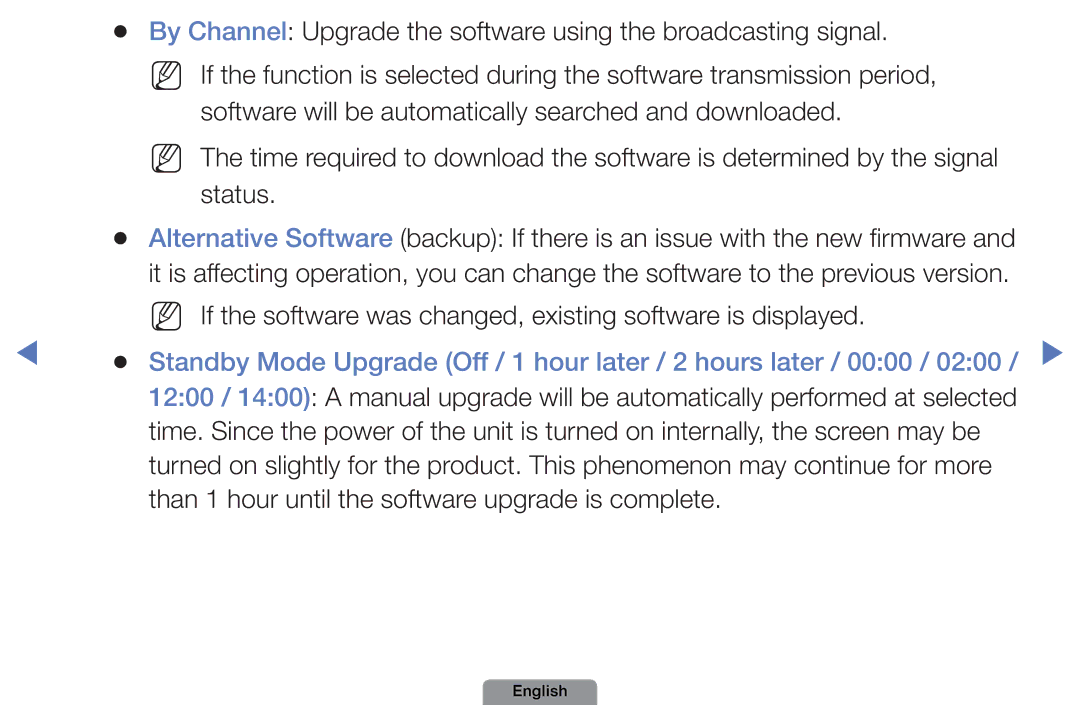 Samsung UE19D4003BWXBT, UE22D5003BWXXN, UE32D4003BWXXH manual Software will be automatically searched and downloaded 