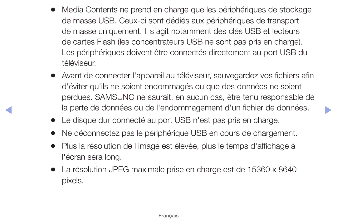 Samsung UE32EH5000WXZF, UE22ES5000WXZF, UE26EH4000WXZF, UE46EH5000WXZF, UE32EH4000WXZF, UE40EH5000WXZF, UE19ES4000WXZF Français 