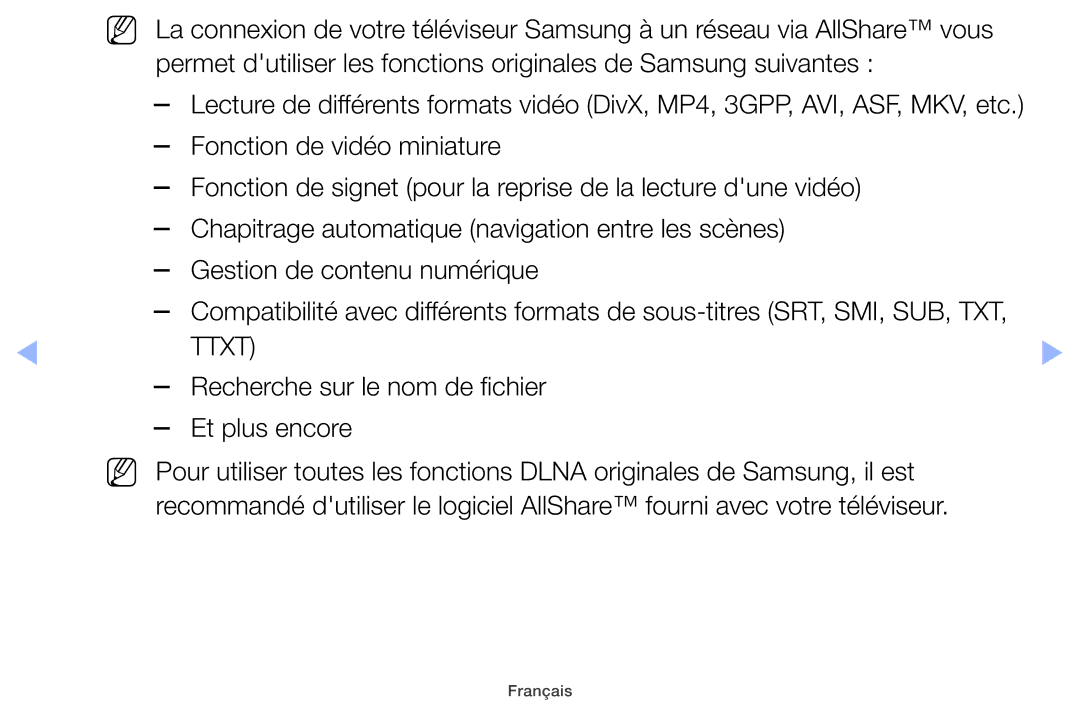 Samsung UE32EH5000WXZF, UE22ES5000WXZF, UE26EH4000WXZF, UE46EH5000WXZF Ttxt, Recherche sur le nom de fichier Et plus encore 