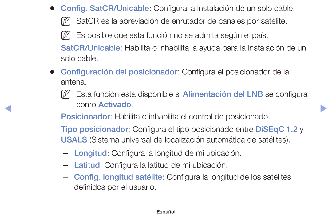 Samsung UE22F5000AWXXC, UE22F5000AWXXH, UE40F6100AWXXC manual Posicionador Habilita o inhabilita el control de posicionado 