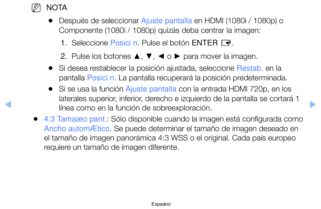 Samsung UE60F6100AWXXH, UE22F5000AWXXH, UE40F6100AWXXC, UE28F4000AWXXH manual Línea como en la función de sobreexploración 