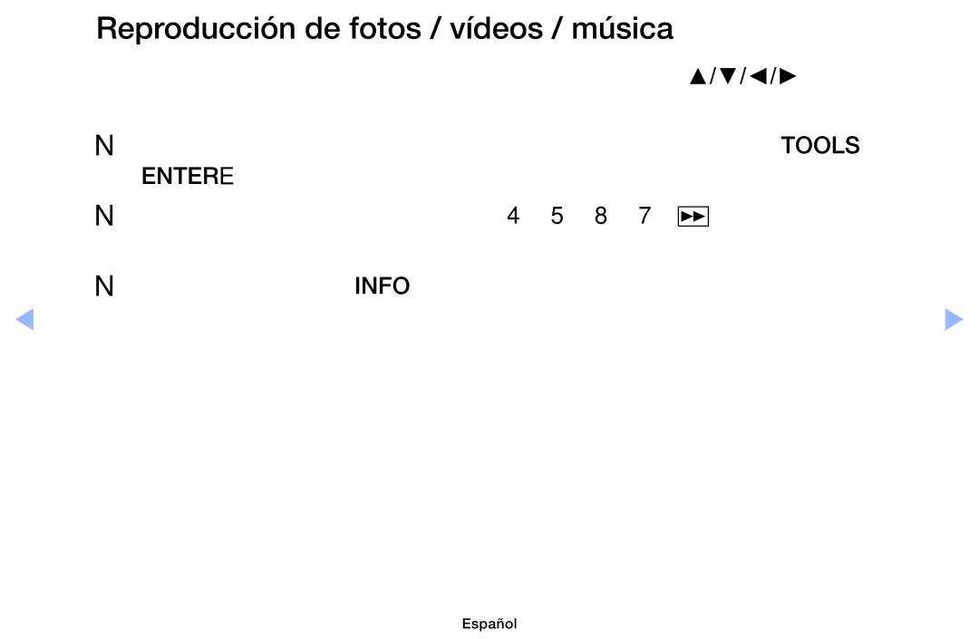 Samsung UE46F6100AWXXC, UE22F5000AWXXH, UE40F6100AWXXC, UE28F4000AWXXH manual Reproducción de fotos / vídeos / música, Entere 