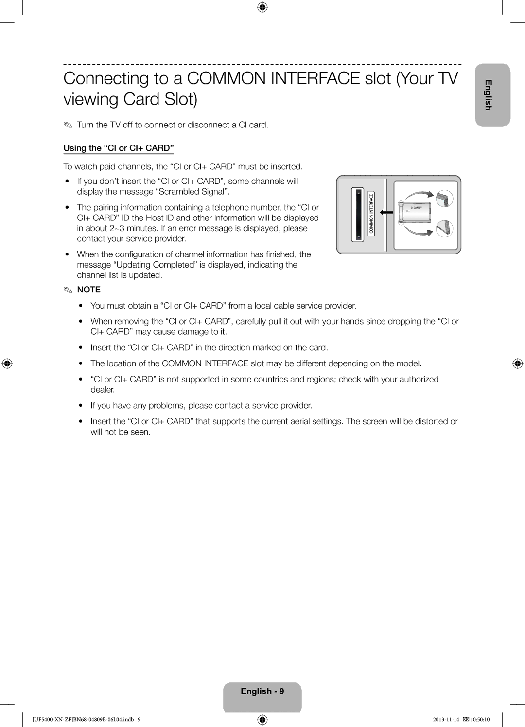 Samsung UE22F5400AWXZF, UE22F5410AWXZF manual English 