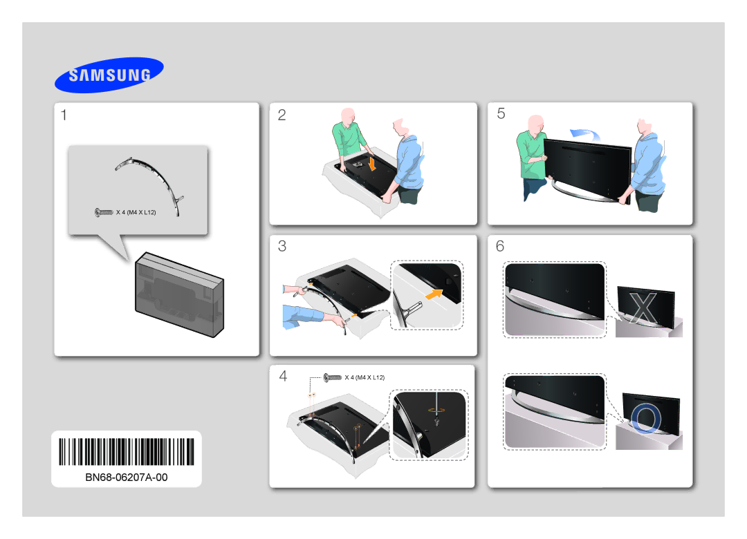 Samsung UE22H5610AKXRU, UE22H5600AKXRU, UE22H5600AKXMS manual BN68-06207A-00 