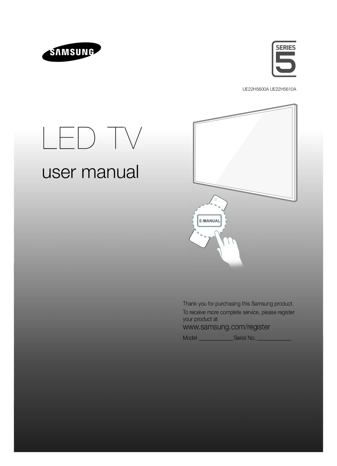 Samsung UE22H5600AKXMS, UE22H5600AKXRU, UE22H5610AKXRU manual Led Tv, English 