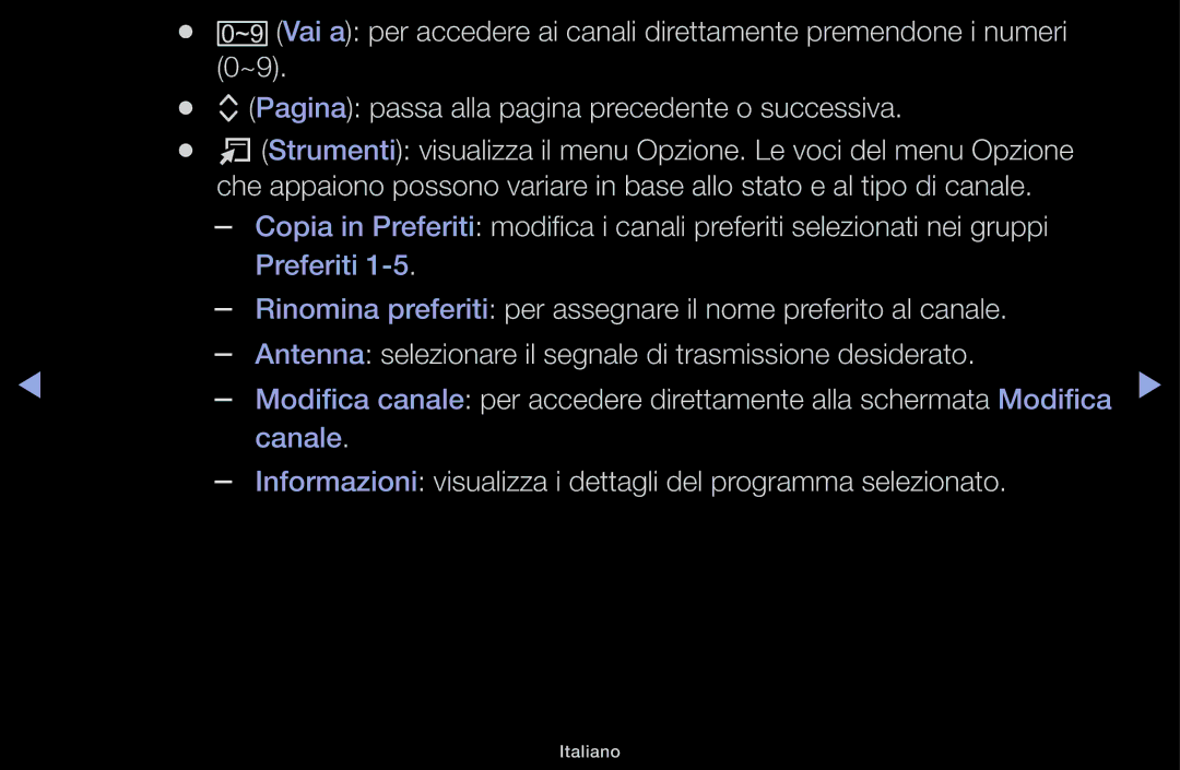 Samsung UE32J4000AKXZT, UE22K5000AWXXH, UE40J5100AKXZT manual Canale 