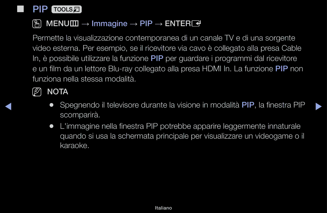 Samsung UE22K5000AWXXH, UE32J4000AKXZT, UE40J5100AKXZT manual PIP t 