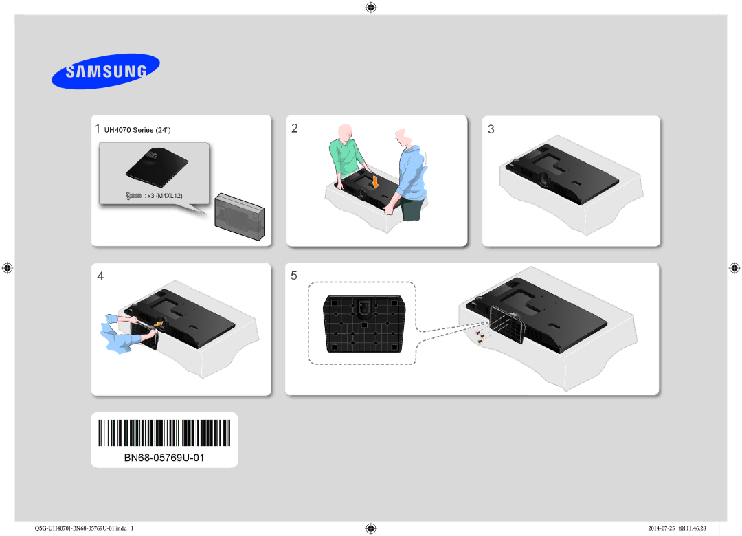 Samsung UE24H4070AUXRU manual BN68-05769U-01 