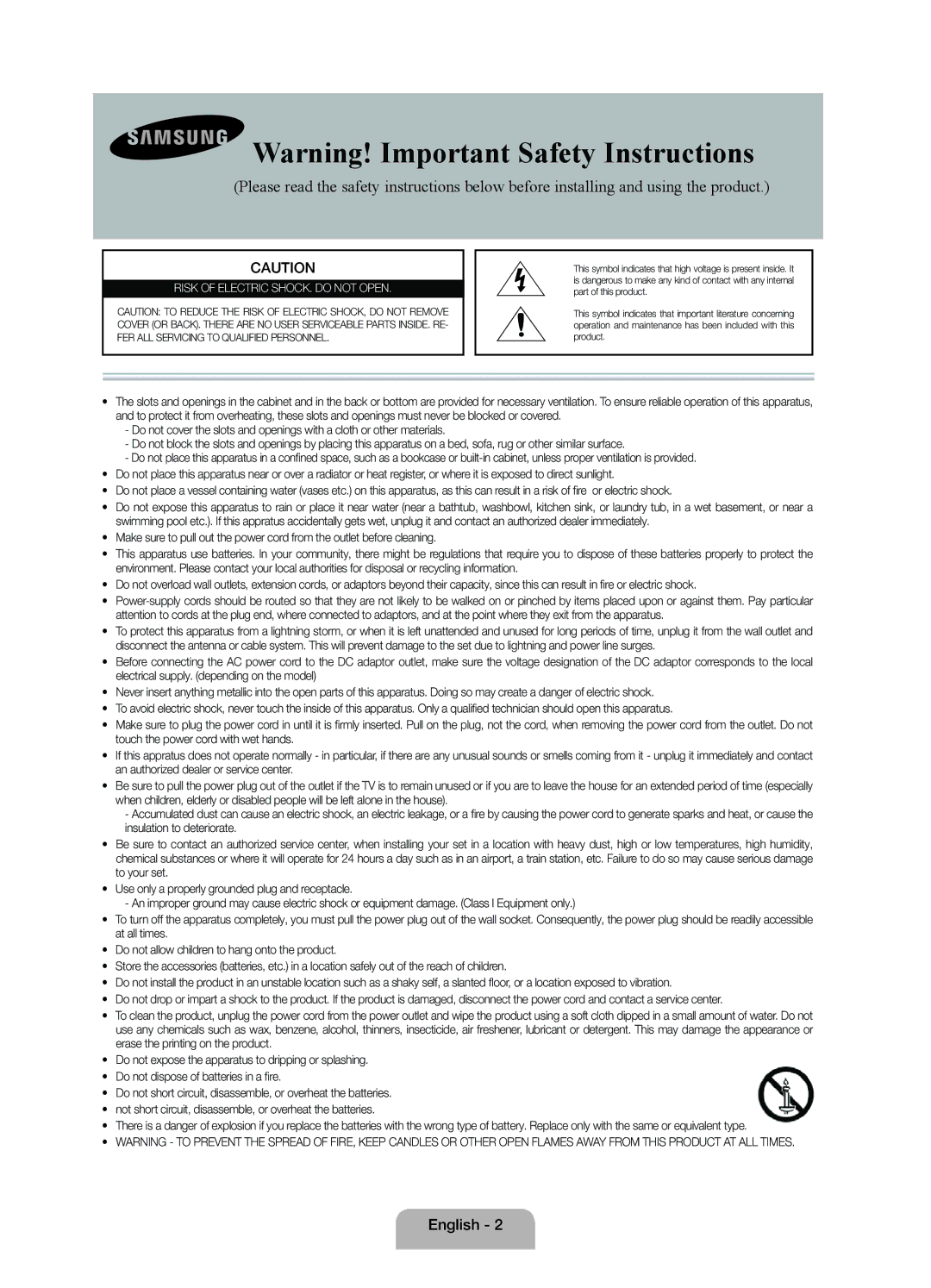 Samsung UE19F4000AWXRU, UE28F4000AWXUZ, UE22F5000AKXRU, UE28F4000AWXRU, UE28F4020AWXRU, UE19F4000AWXUZ manual English 