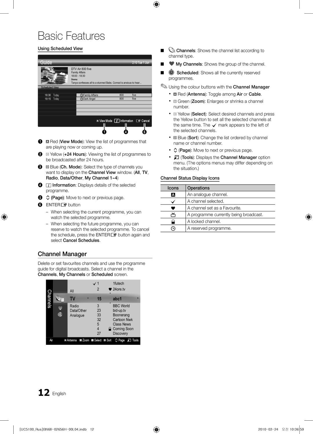 Samsung UE32C5100QWXRU, UE32C5000QWXBT, UE40C5000QWXBT, UE46C5000QWXBT, UE37C5000QWXRU, UE40C6540SWXRU Channel Manager, Abc1 