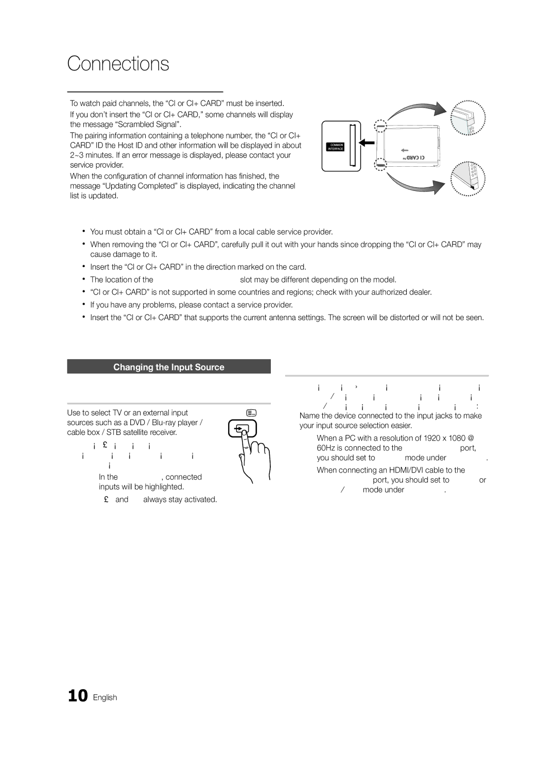 Samsung UE37C6500UWXXH manual Source List, Edit Name, Changing the Input Source, Use to select TV or an external input 