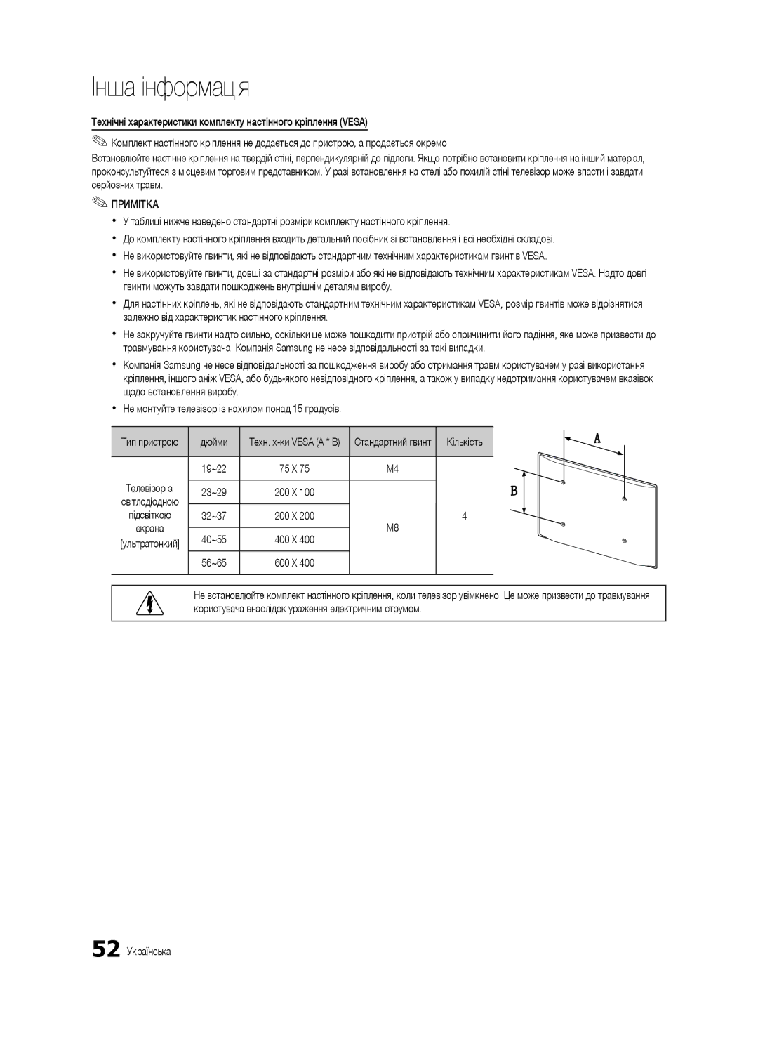 Samsung UE32C6620UWXRU, UE40C6620UWXRU manual Дюйми, Кількість, Тип пристрою 