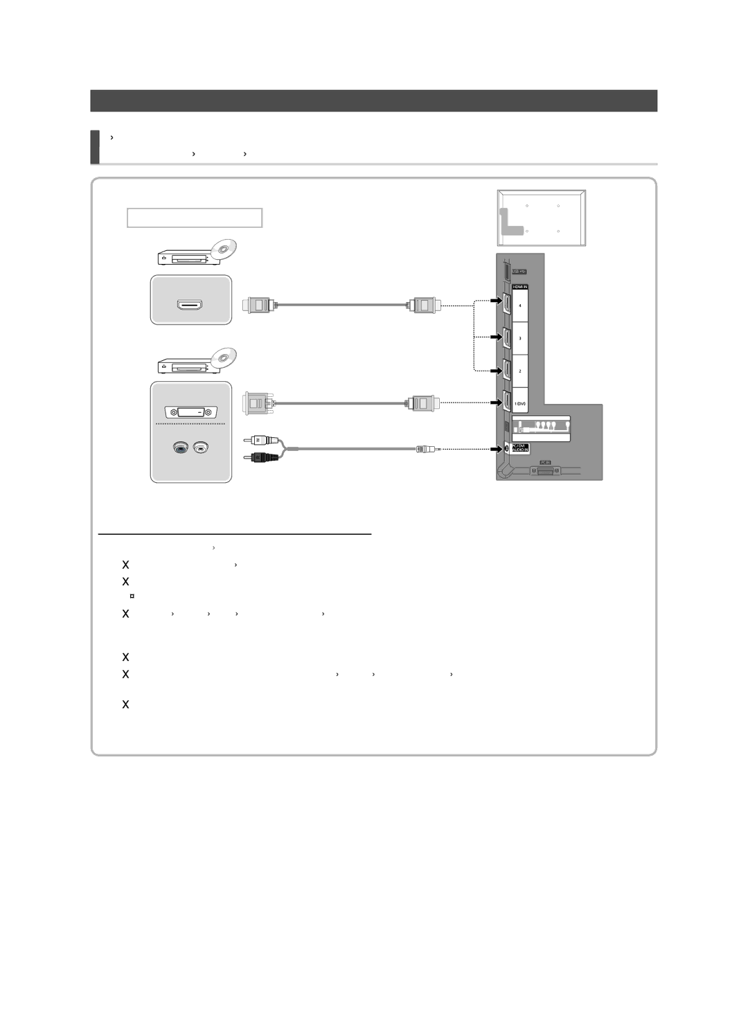 Samsung UE32D4000NWXMS, UE32D4000NWXRU, UE32D4020NWXRU manual Connecting to an AV devices, HDMI, HDMI/DVI connection 