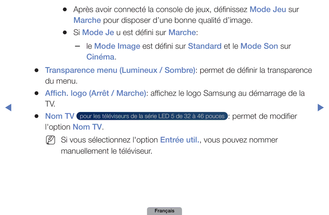 Samsung UE32D4010NWXXC, UE32D4000NWXZF, UE19D4000NWXZF, UE27D5010NWXXC, UE27D5000NWXZF manual Nom TV, Permet de modifier 