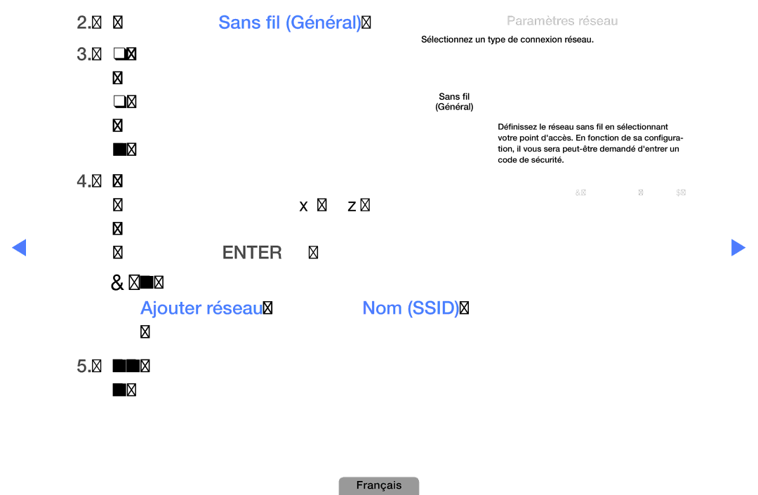 Samsung UE32D4000NWXZF manual La fonction Réseau recherche, Liste des réseaux disponibles, Dans la liste des réseaux 