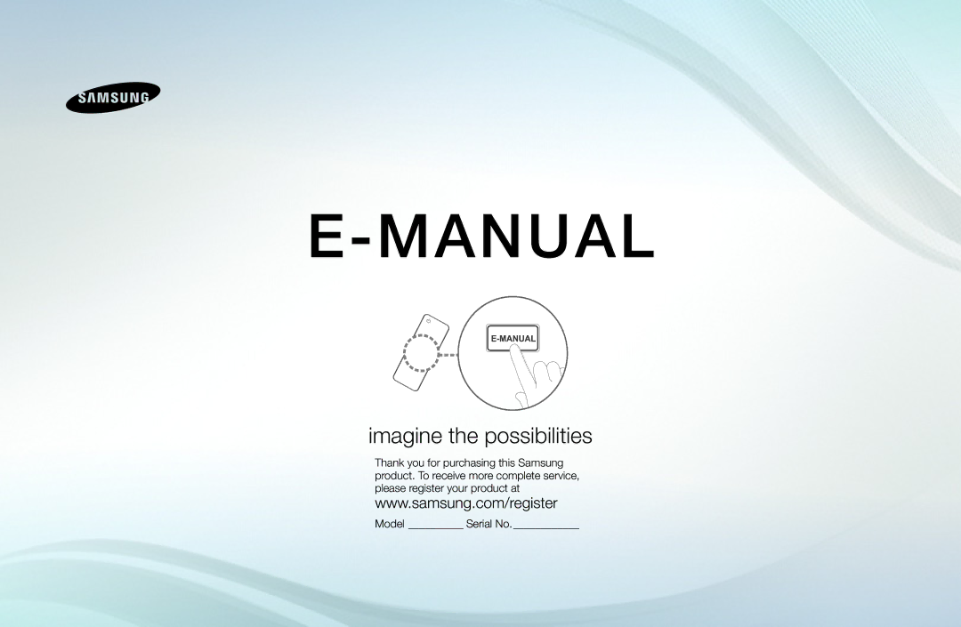 Samsung UE26D4003BWXBT, UE32D4003BWXBT, UE40D5003BWXBT manual Manual 