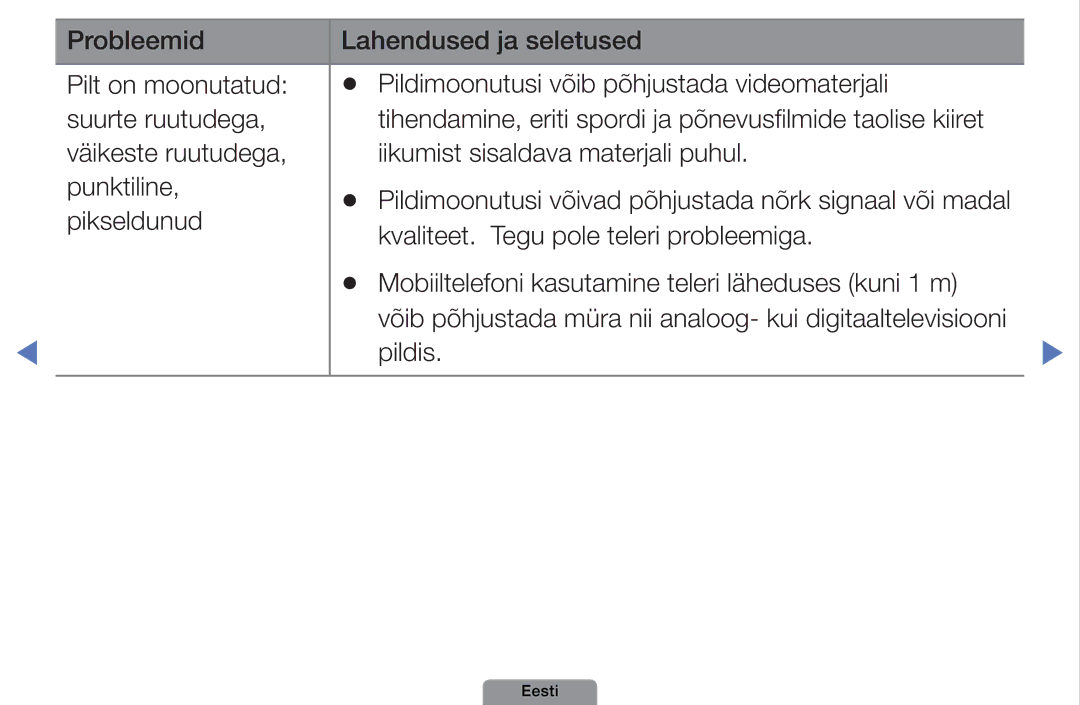 Samsung UE40D5003BWXBT, UE32D4003BWXBT, UE26D4003BWXBT manual Pildis 