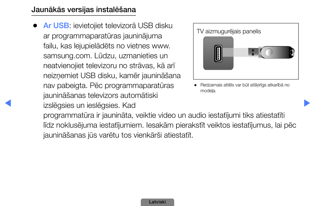 Samsung UE40D5003BWXBT, UE32D4003BWXBT, UE26D4003BWXBT manual Jaunināšanas televizors automātiski 