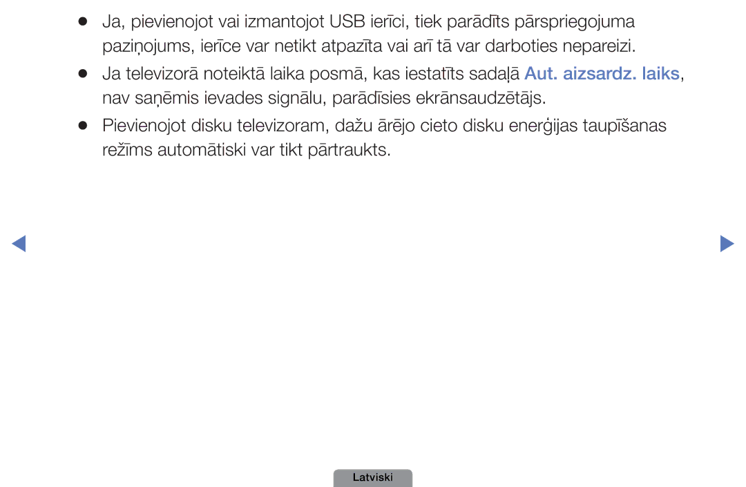 Samsung UE26D4003BWXBT, UE32D4003BWXBT, UE40D5003BWXBT manual Latviski 