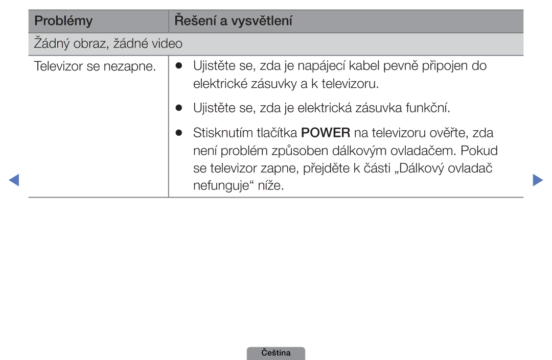 Samsung UE26D4003BWXZT, UE32D4003BWXXC, UE32D4003BWXZF, UE32D4003BWXBT, UE32D4003BWXXU, UE32D4003BWXZT, UE26D4003BWXBT Čeština 