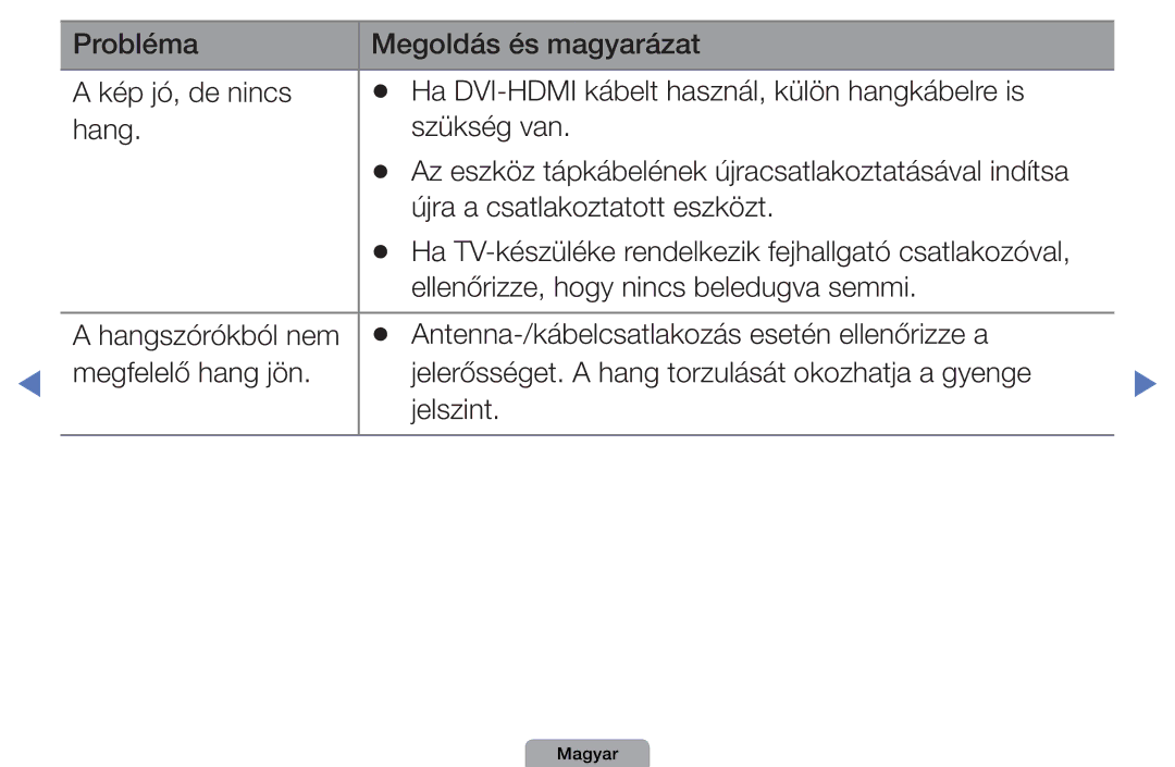 Samsung UE46D5727RKXXE, UE32D4003BWXXH, UE40D5003BWXXH, UE32D4003BWXXC Ha TV-készüléke rendelkezik fejhallgató csatlakozóval 