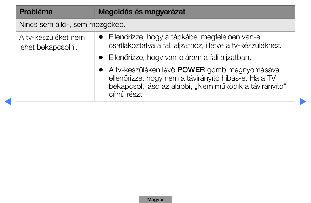 Samsung UE26D4004BWXXE, UE32D4003BWXXH, UE40D5003BWXXH, UE32D4003BWXXC, UE32D4003BWXZF, UE32D4003BWXBT, UE32D4003BWXXU Magyar 