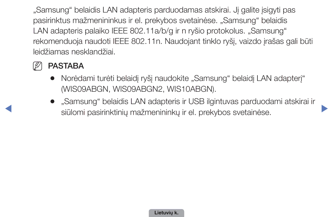 Samsung UE32D4010NWXBT, UE32D5000PWXBT, UE22D5010NWXBT, UE37D5000PWXBT, UE27D5000NWXBT manual WIS09ABGN, WIS09ABGN2, WIS10ABGN 