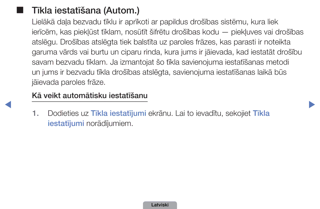 Samsung UE32D4000NWXBT, UE32D5000PWXBT, UE22D5010NWXBT manual Jāievada paroles frāze, Kā veikt automātisku iestatīšanu 